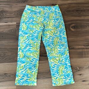 vintage Lilly Pulitzer alligator print capri pants 2